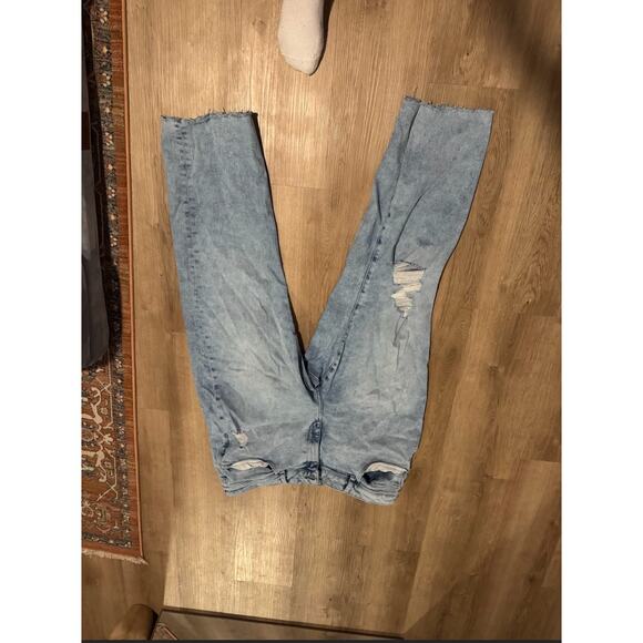 Anthropologie High Rise Vintage Ankle Distressed Straight Jeans - Picture 1 of 4